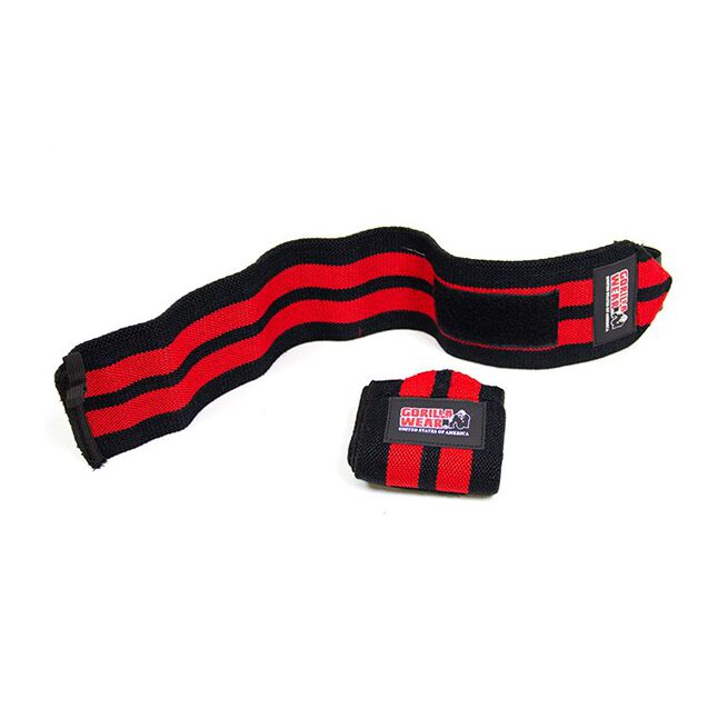 Gorilla Wear Gear Wrist Wraps Pro Svart/Röd