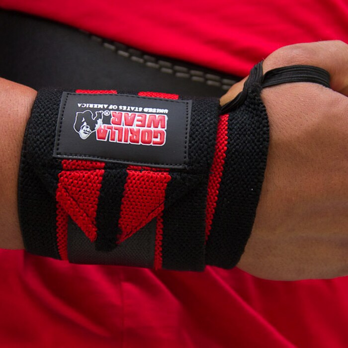Gorilla Wear Gear Wrist Wraps Pro Svart/Röd