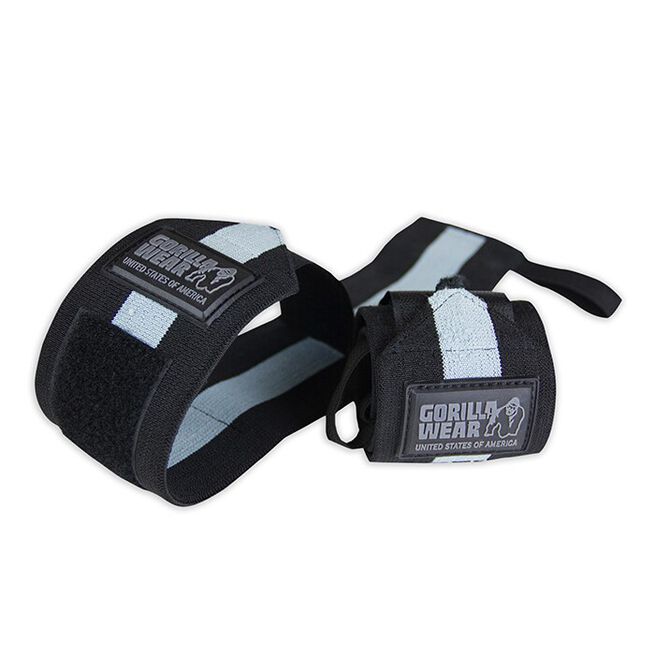 Gorilla Wear Gear Wrist Wraps Ultra Black/Grey