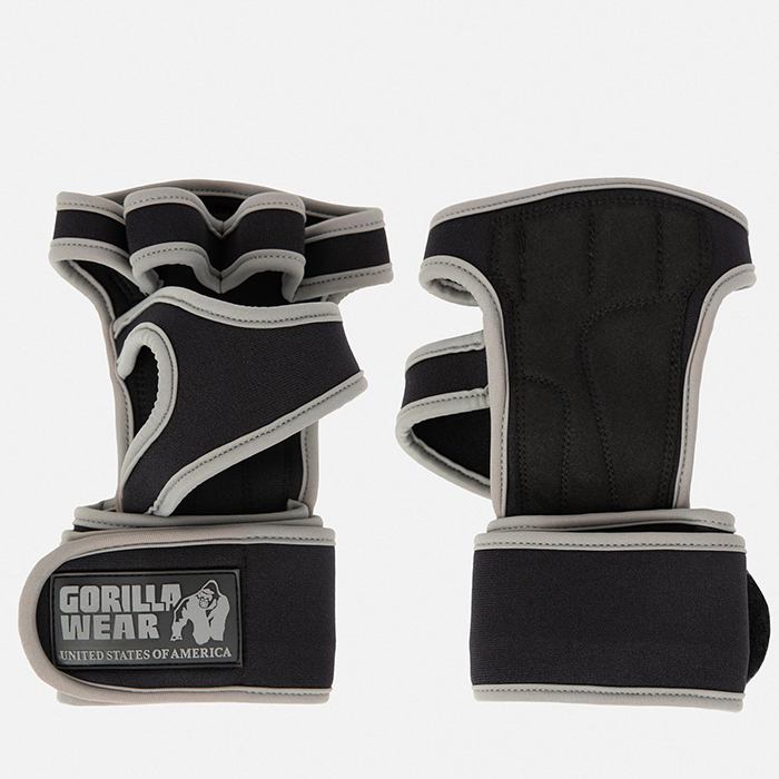 Gorilla Wear Gear Yuma Tyngdlyftningshandskar Svart/Grå L