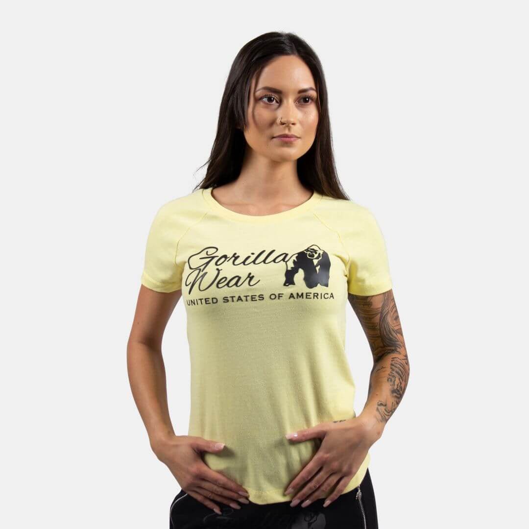 Gorilla Wear Lodi T-shirt Light Yellow