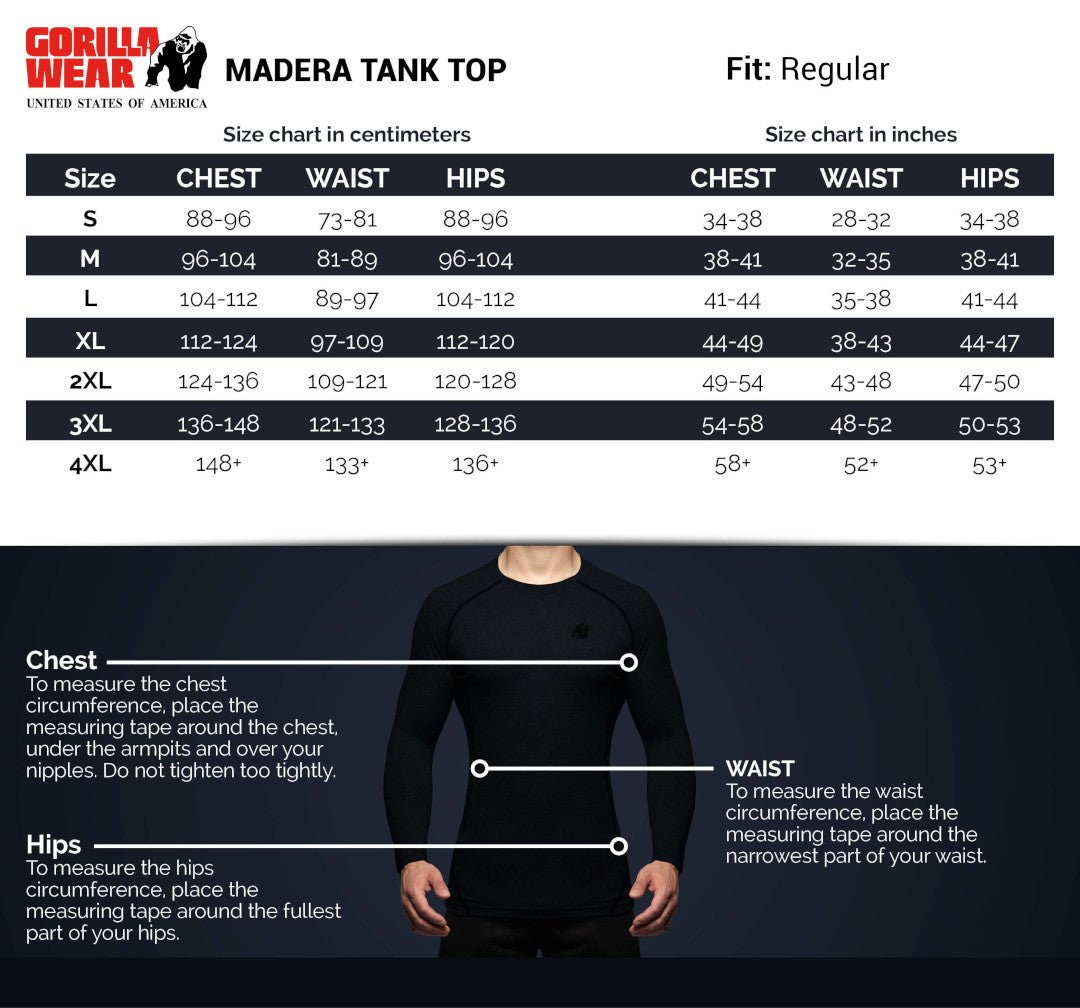 Gorilla Wear Madera Tank Top Dark Grey