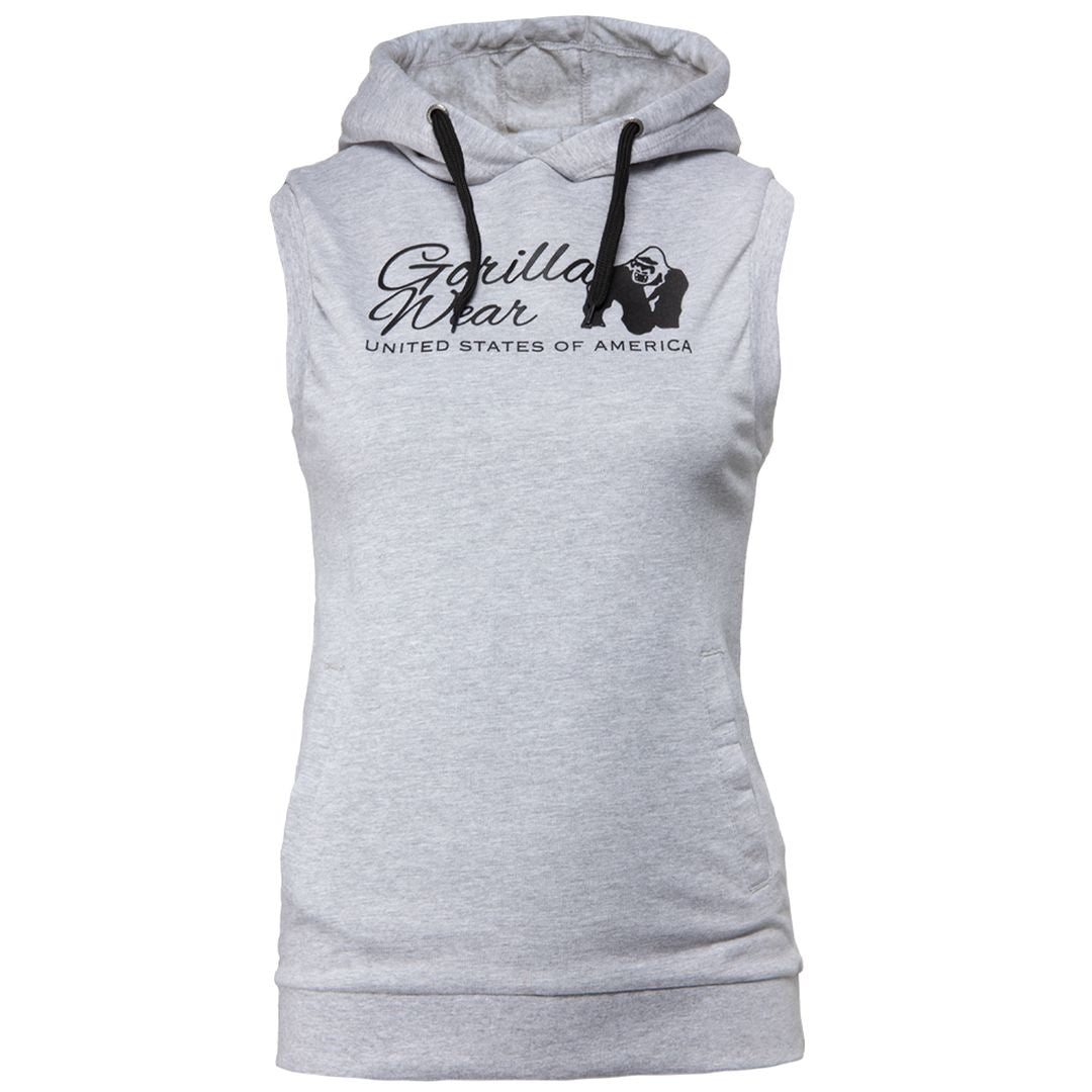Gorilla Wear Selma Sleeveless Hoodie Grey