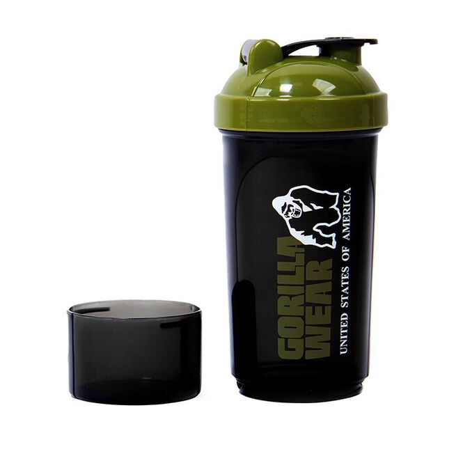Gorilla Wear Shaker Compact Svart/Grön 400 ml + 100 ml