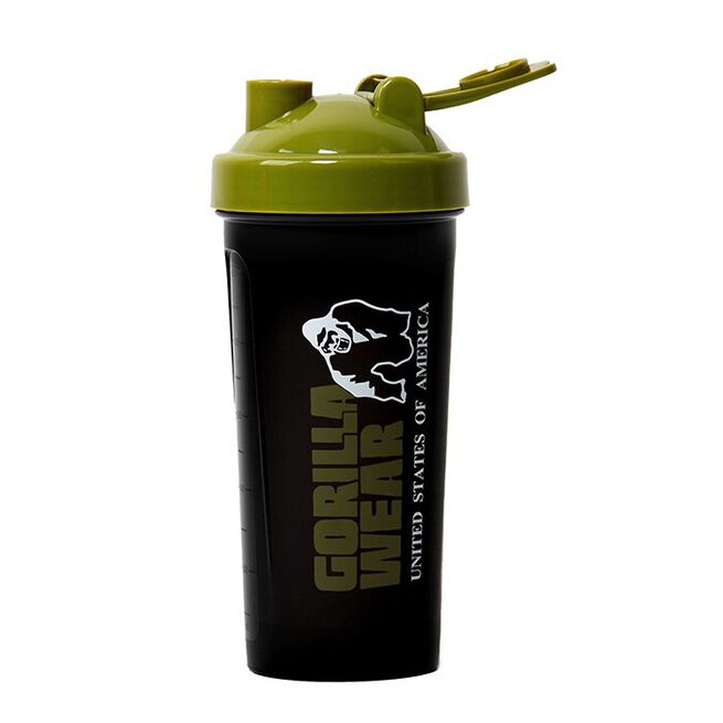 Gorilla Wear Shaker XXL Svart/Grön 1000 ml