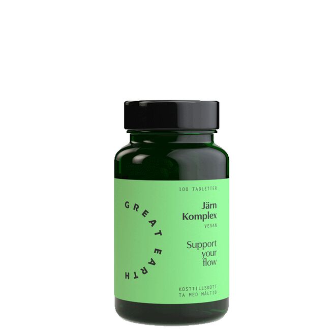 Great Earth Järn Komplex 25 mg 100 tabletter