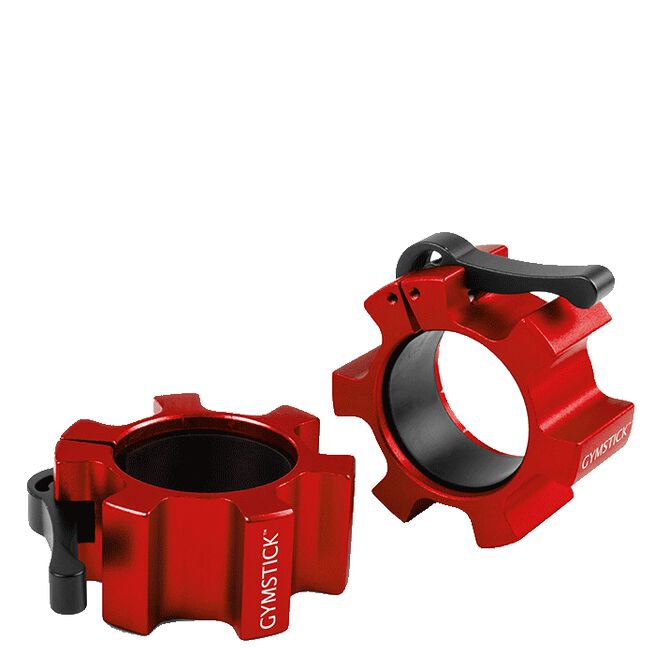 Gymstick Aluminum Collars Skivstångslås 50mm Red