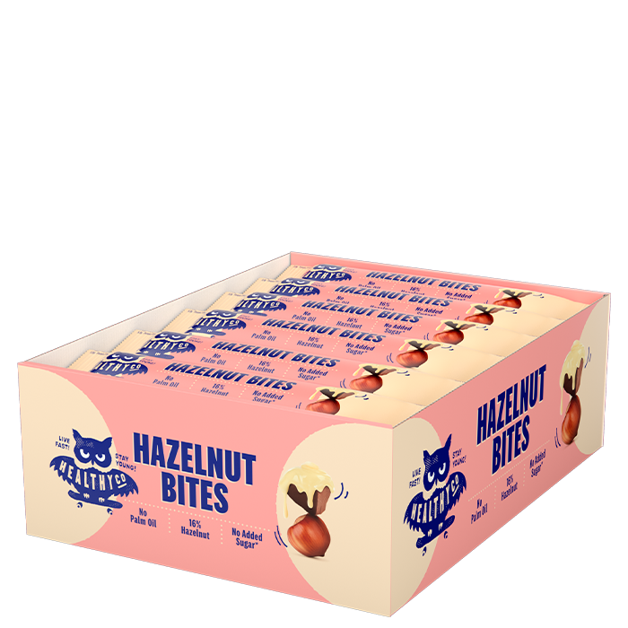 Healthyco 18 x Hasselnötsbitar 21 g