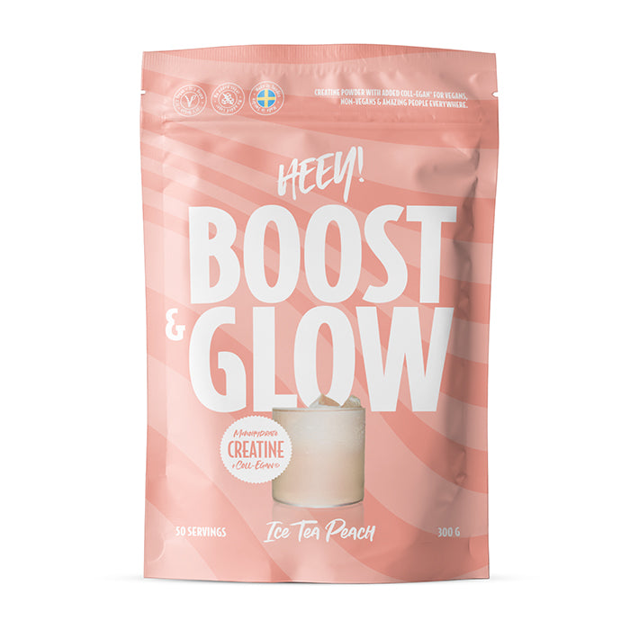 Heey! Boost & Glow Creatine + Collagen 300g Isté persika