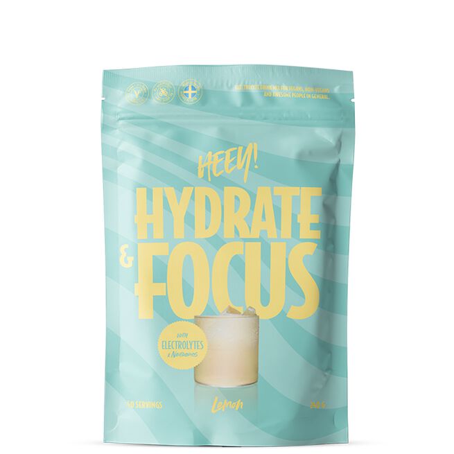 Heey! Hydrate & Focus Elektrolyter + Lions Mane Citron 240 g