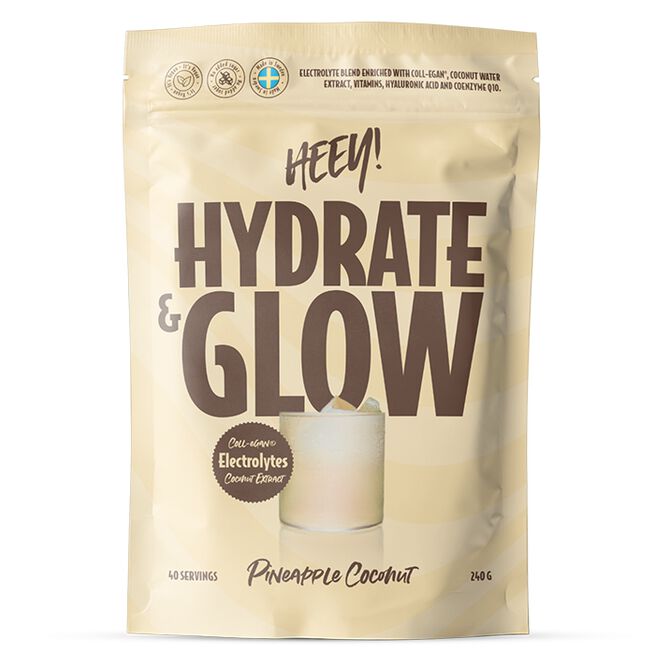 Heey! Hydrate & Glow Elektrolyter + Coll-egan® 240 g Ananas Kokos