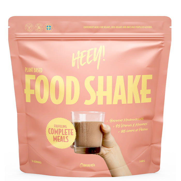 Heey! Vegansk Food Shake Måltidsersättning 1400 g Choklad
