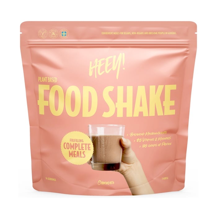 Heey! Vegansk Food Shake Måltidsersättning 1400 g Choklad