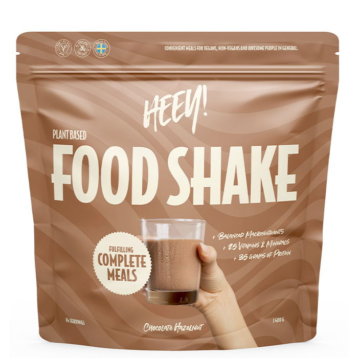 Heey! Vegansk Food Shake Måltidsersättning 1400 g Hazelnut
