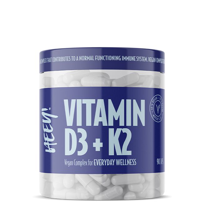 Heey! Vegansk Vitamin D3 + K2 med Superfruits 90 kapslar