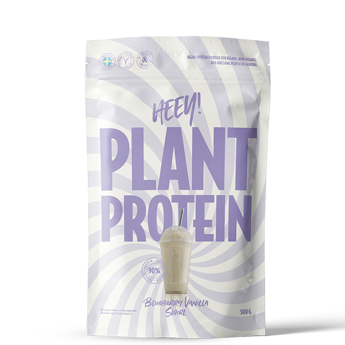 Heey! Veganskt Protein 500 g Blueberry Vanilla Swirl