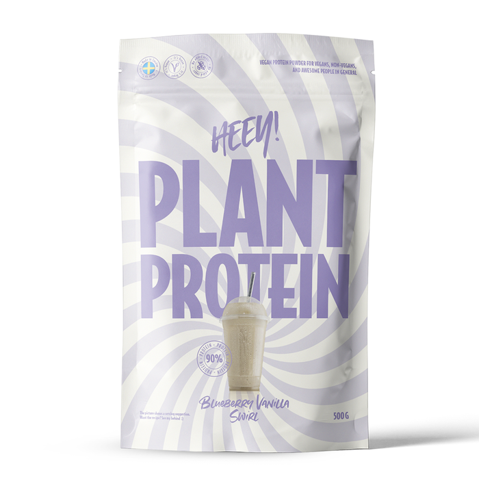 Heey! Veganskt Protein 500 g Blueberry Vanilla Swirl