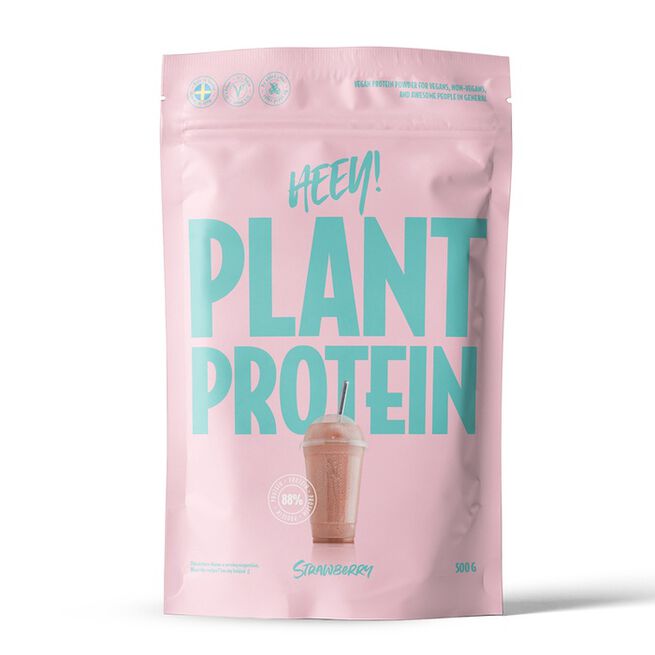 Heey! Veganskt Protein 500 g Jordgubb