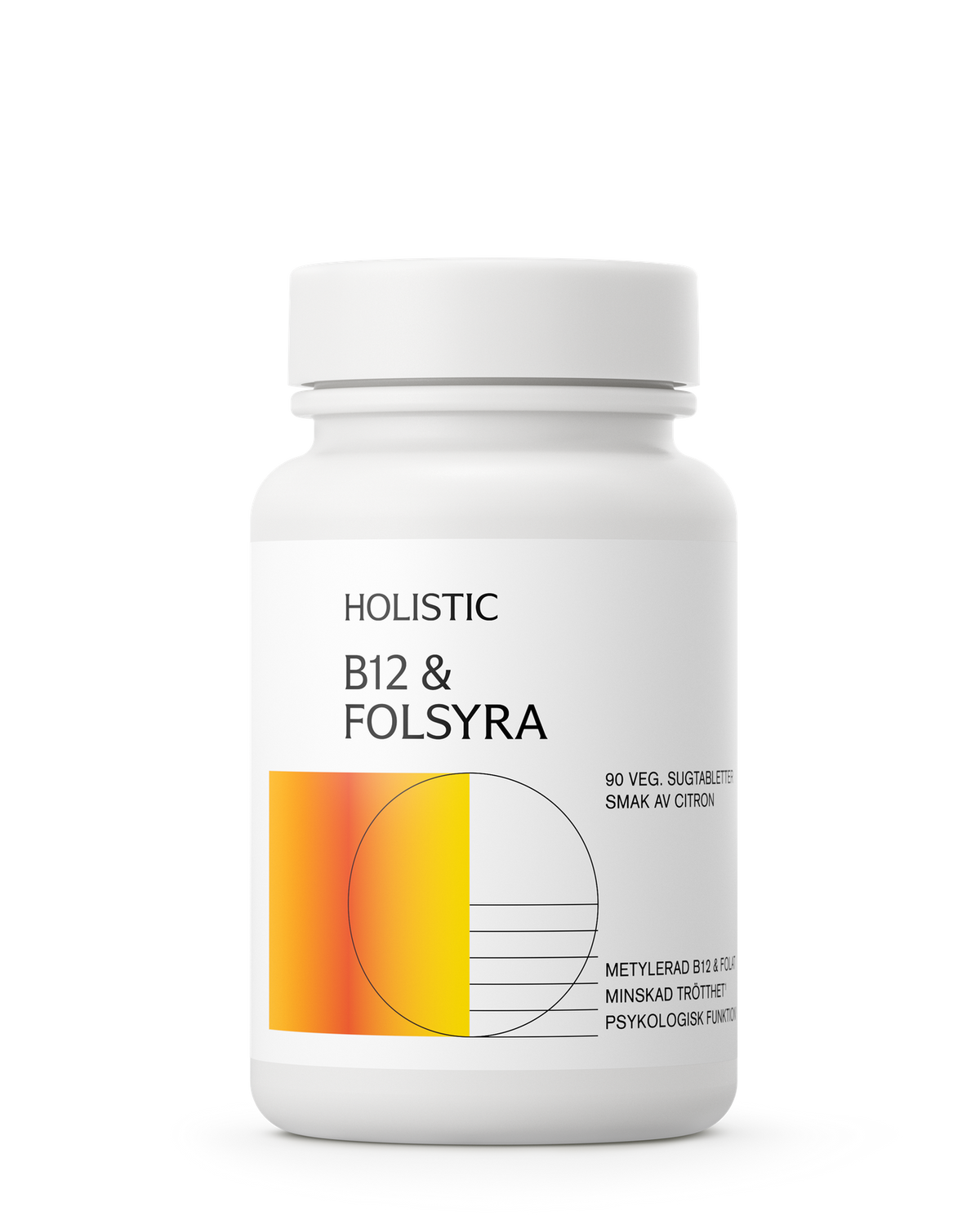Holistic B12 & Folsyra, 90 sugtabletter 90 tabletter