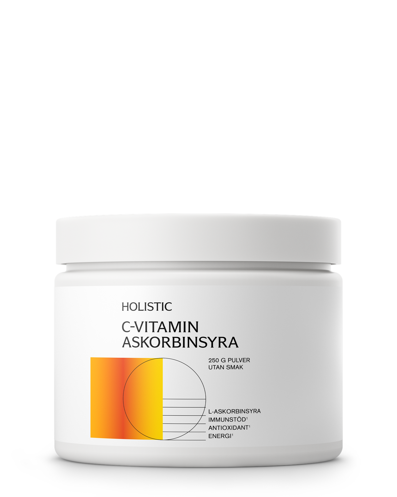 Holistic C-vitamin askorbinsyra, 250 g 250 g
