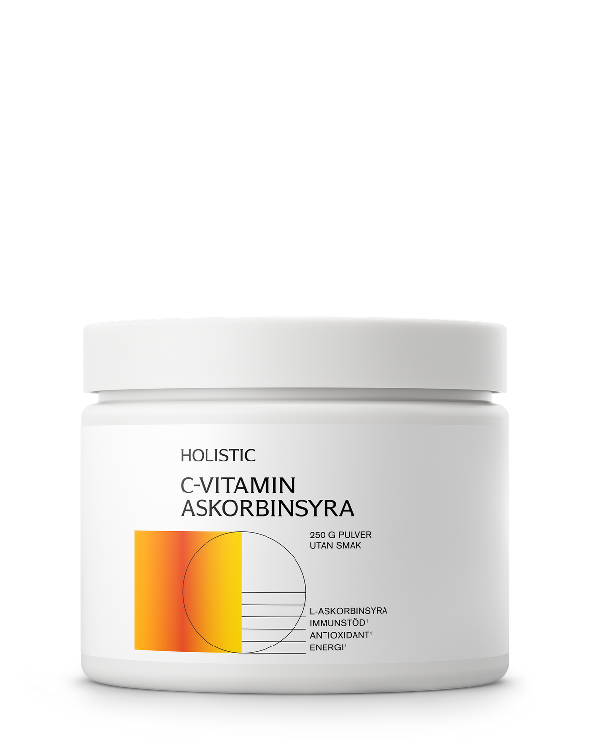 Holistic C-vitamin askorbinsyra, 250 g 250 g
