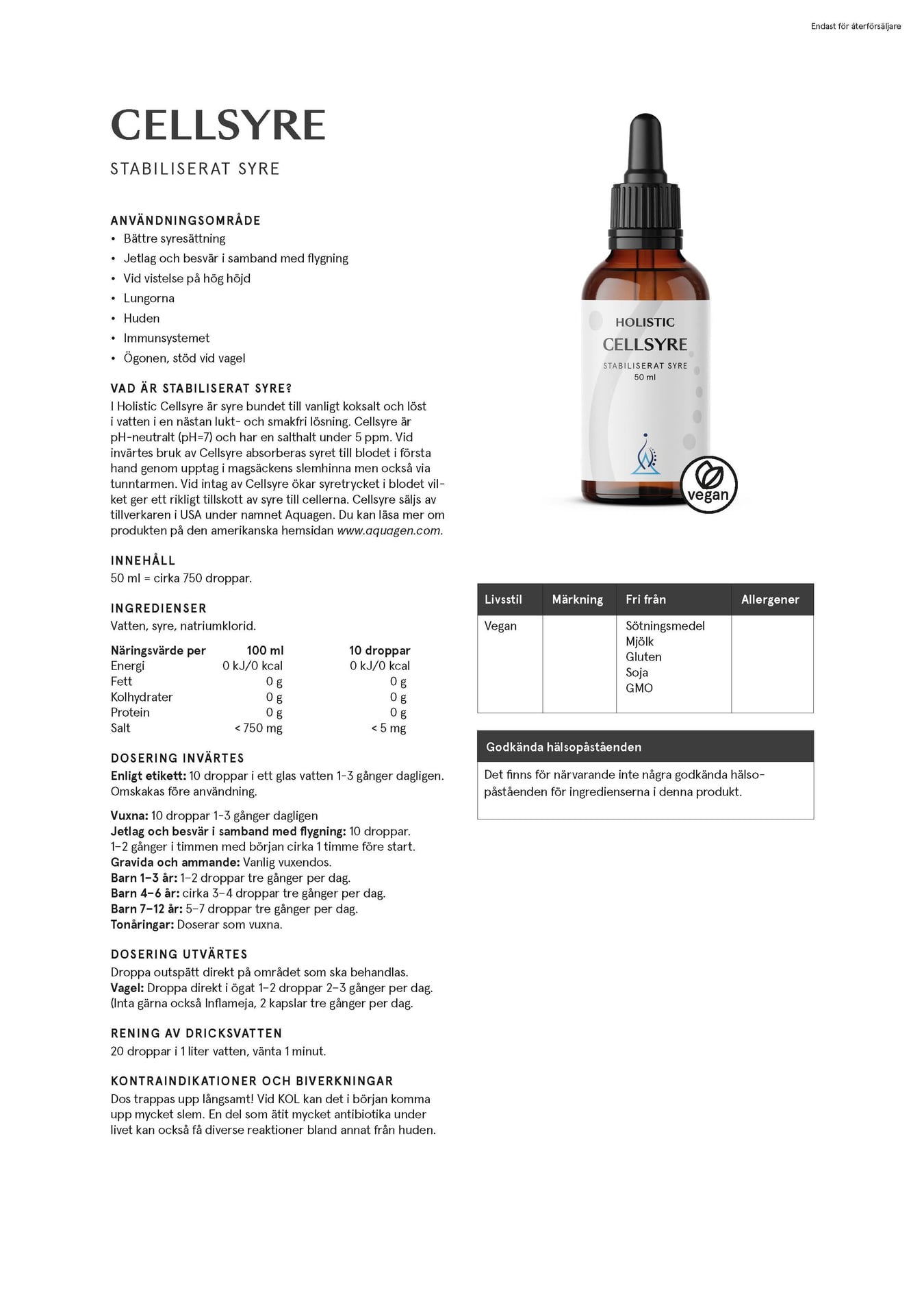 Holistic Cellsyre, 50 ml