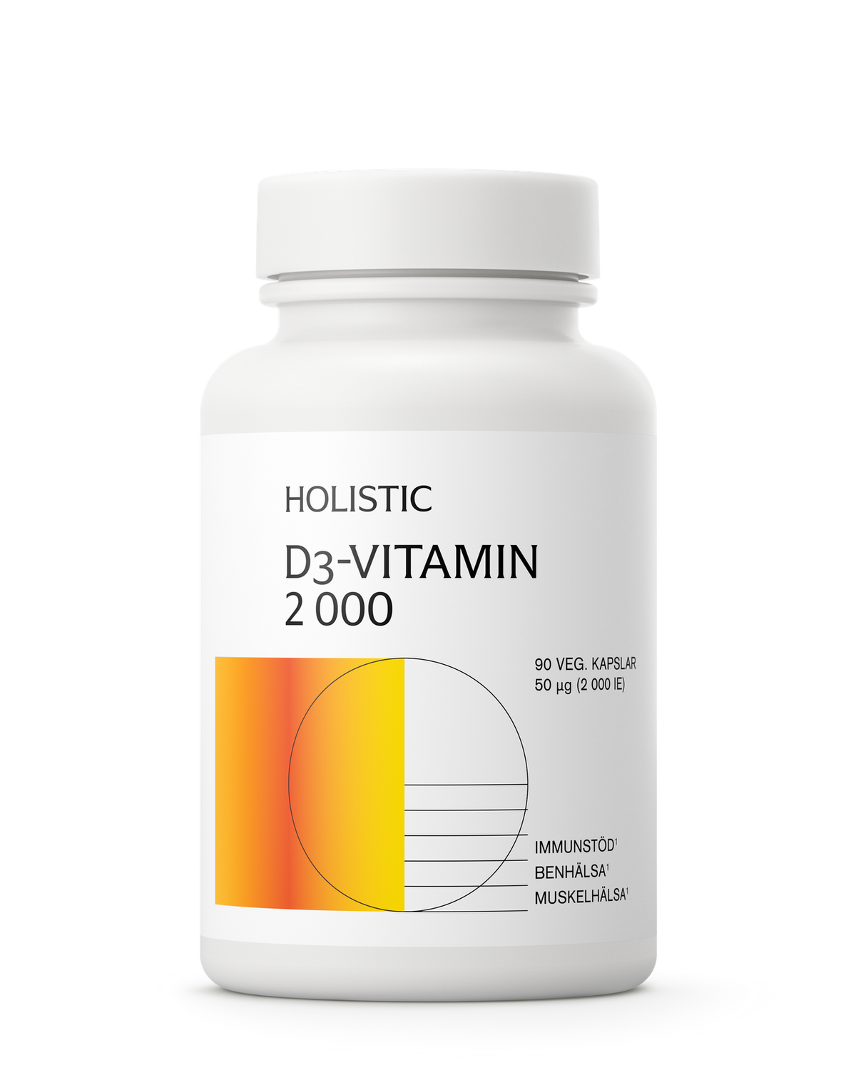 Holistic D3-vitamin 2000, 90 kapslar 90 kapslar