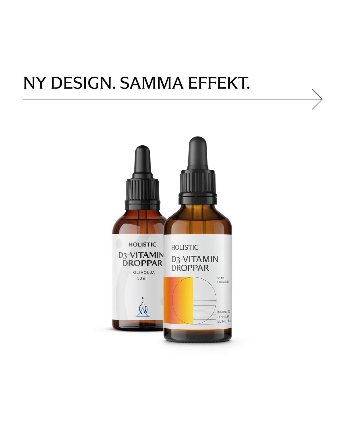 Holistic D3-vitamin droppar, 50 ml