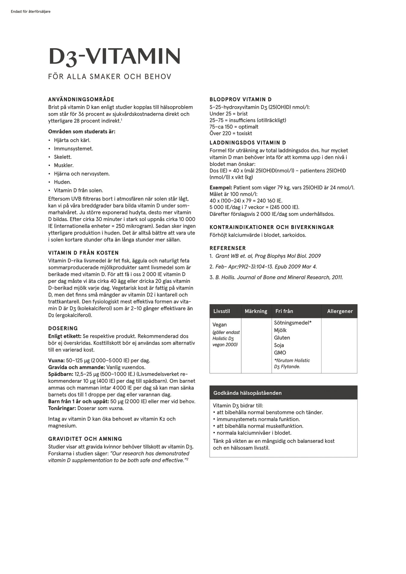 Holistic D3-vitamin i olja, 90 kapslar