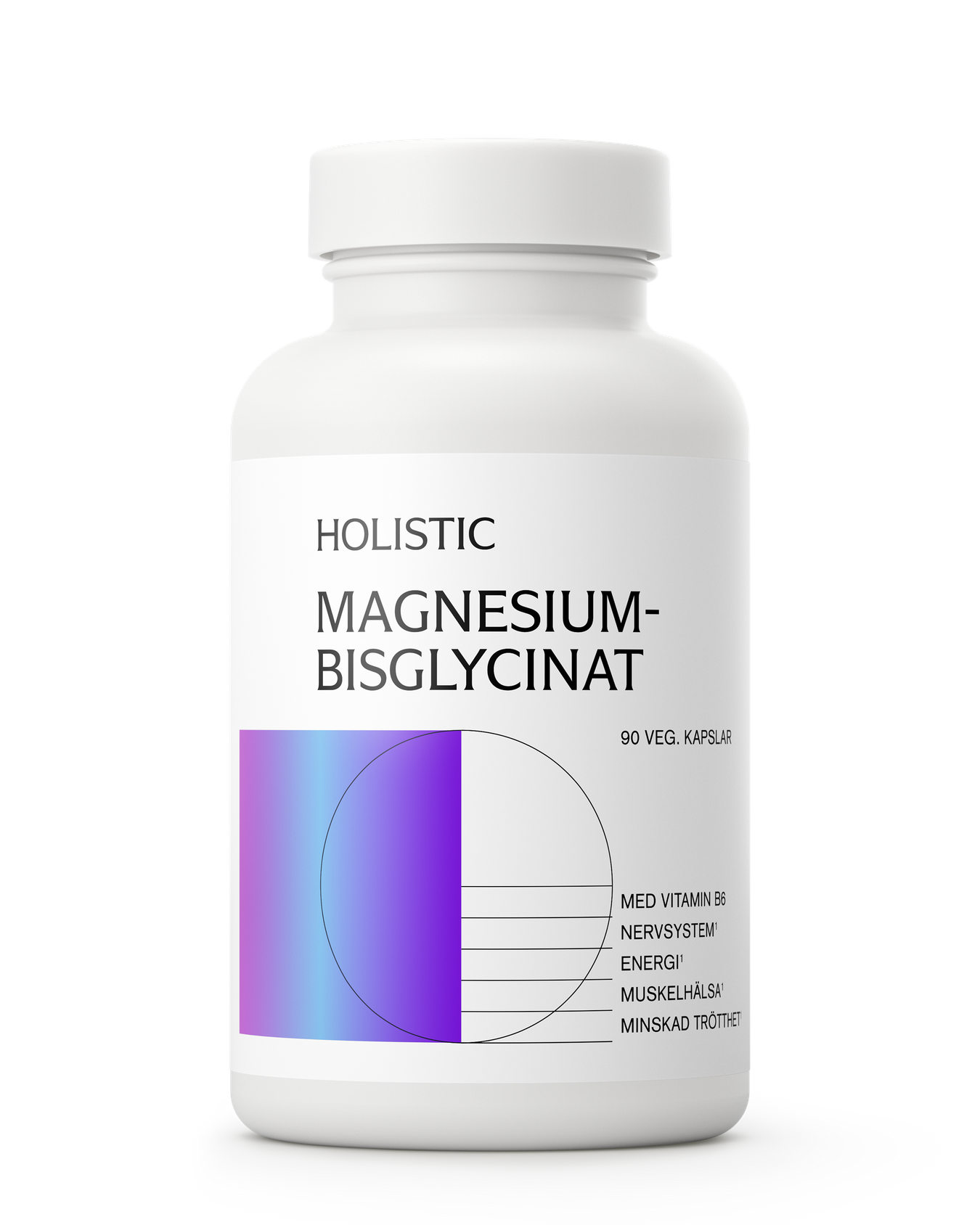 Holistic Magnesiumbisglycinat, 90 kapslar 90 kapslar