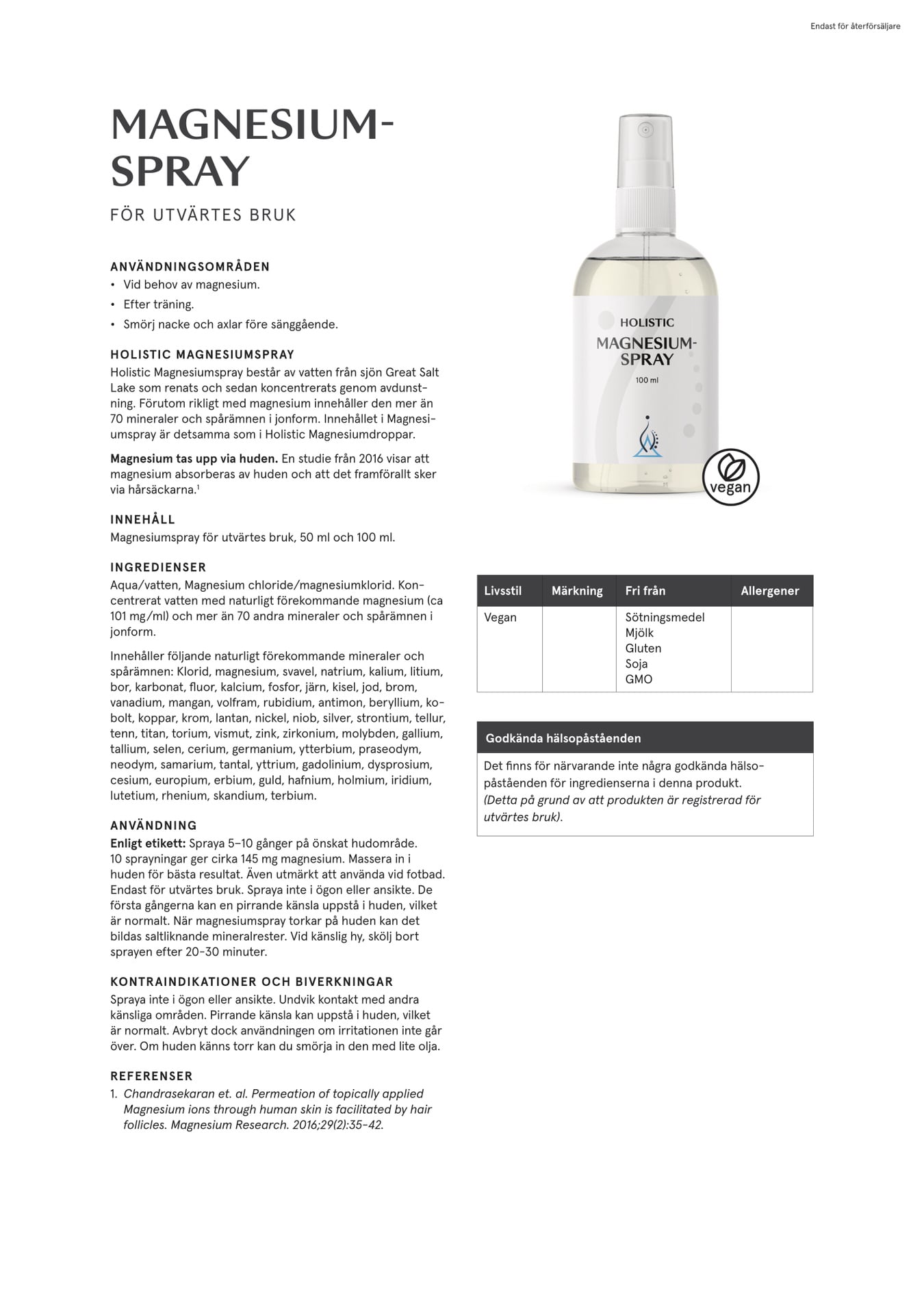 Holistic Magnesiumspray, 100 ml