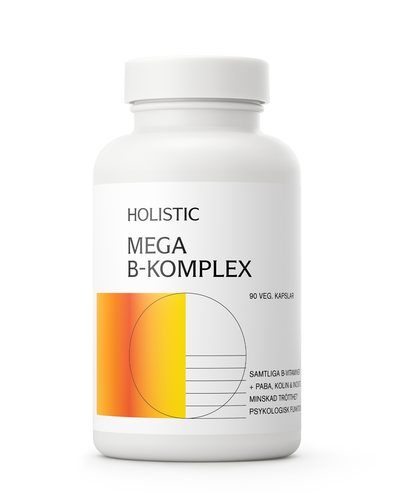 Holistic Mega B-komplex, 90 kapslar 90 kapslar