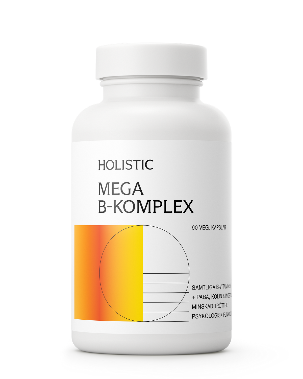 Holistic Mega B-komplex, 90 kapslar 90 kapslar