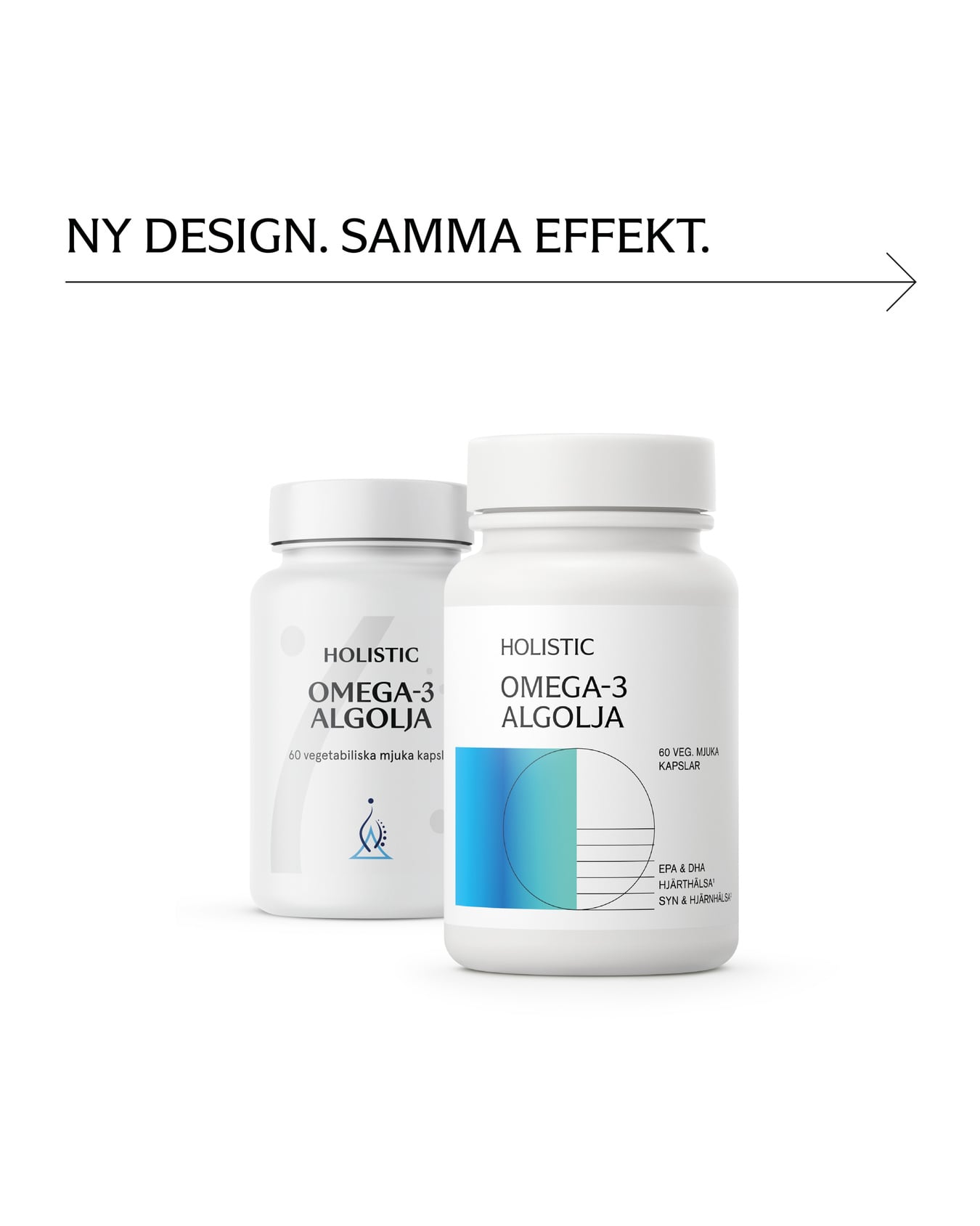 Holistic Omega-3 algolja, 60 kapslar