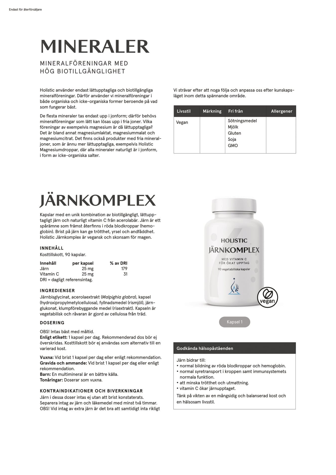 Holistic Selen, 90 kapslar