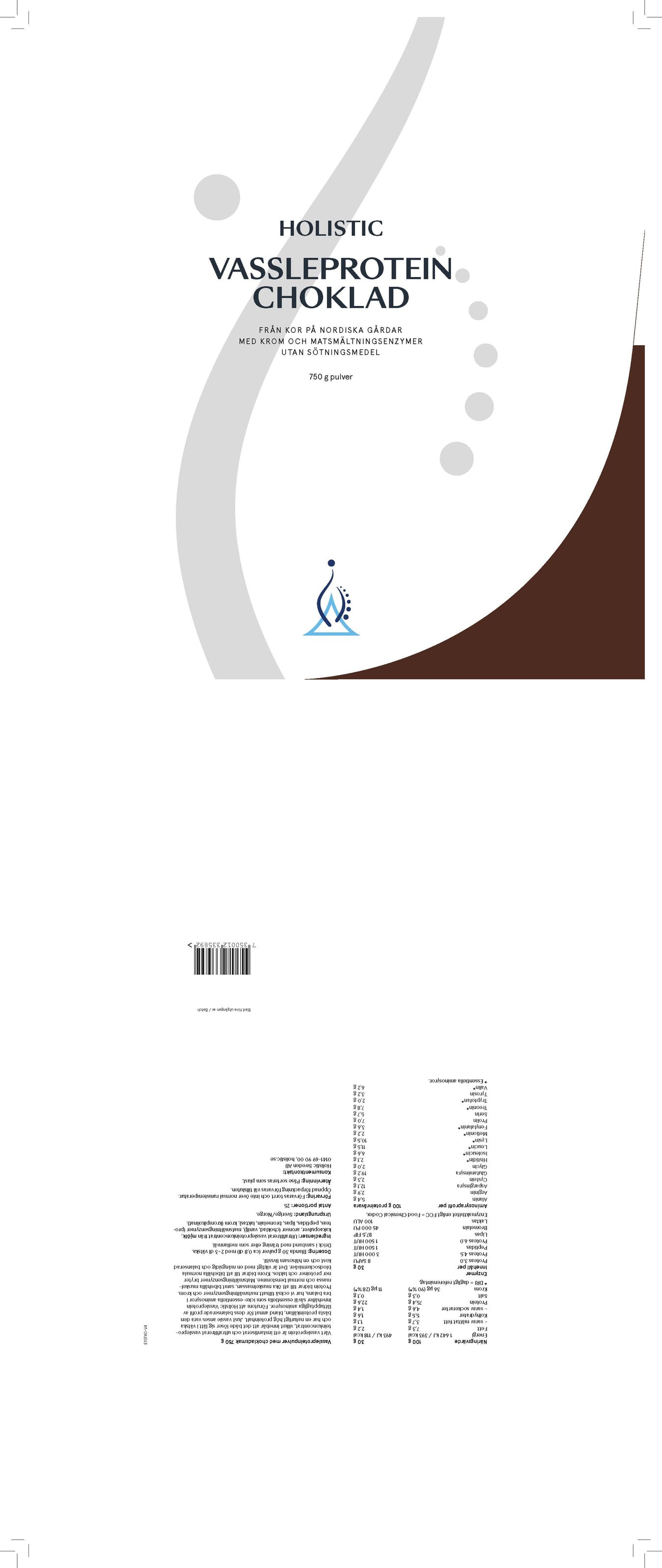 Holistic Vassleprotein, 750 g