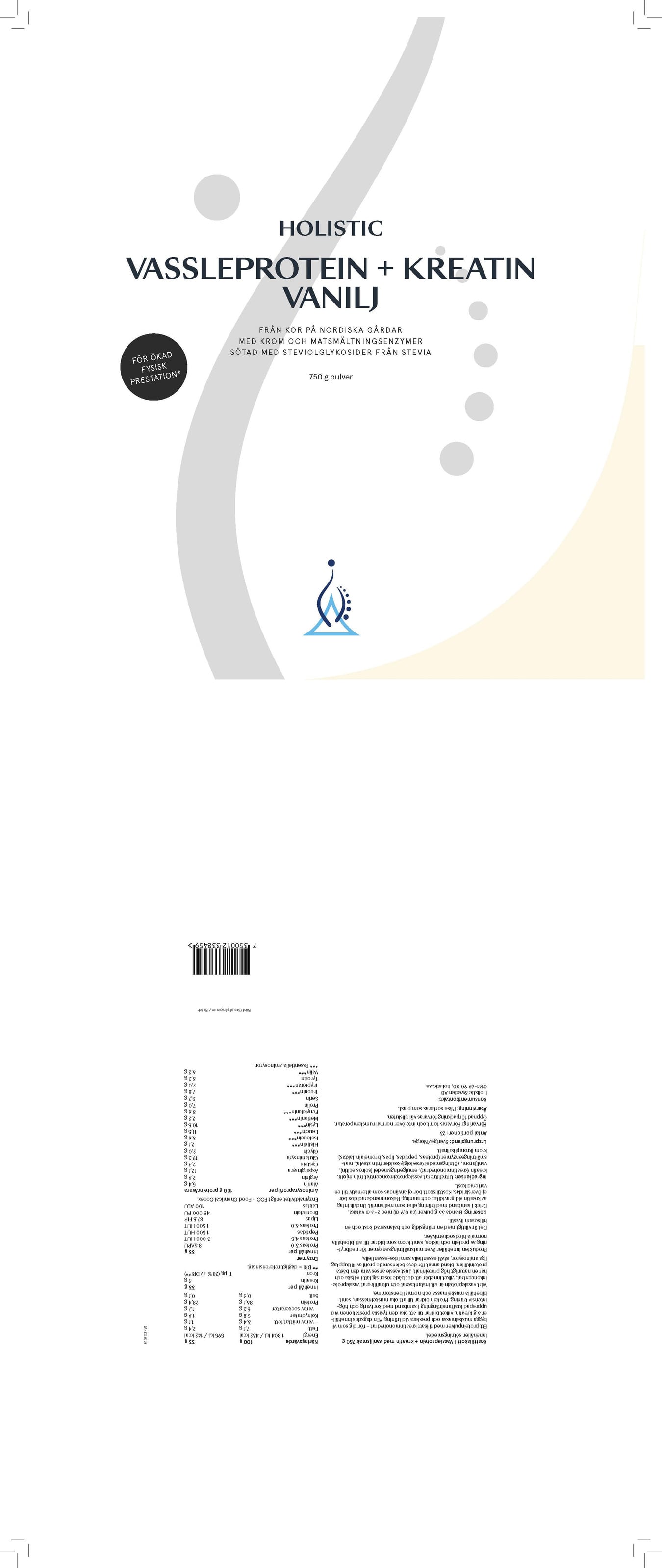 Holistic Vassleprotein, 750 g