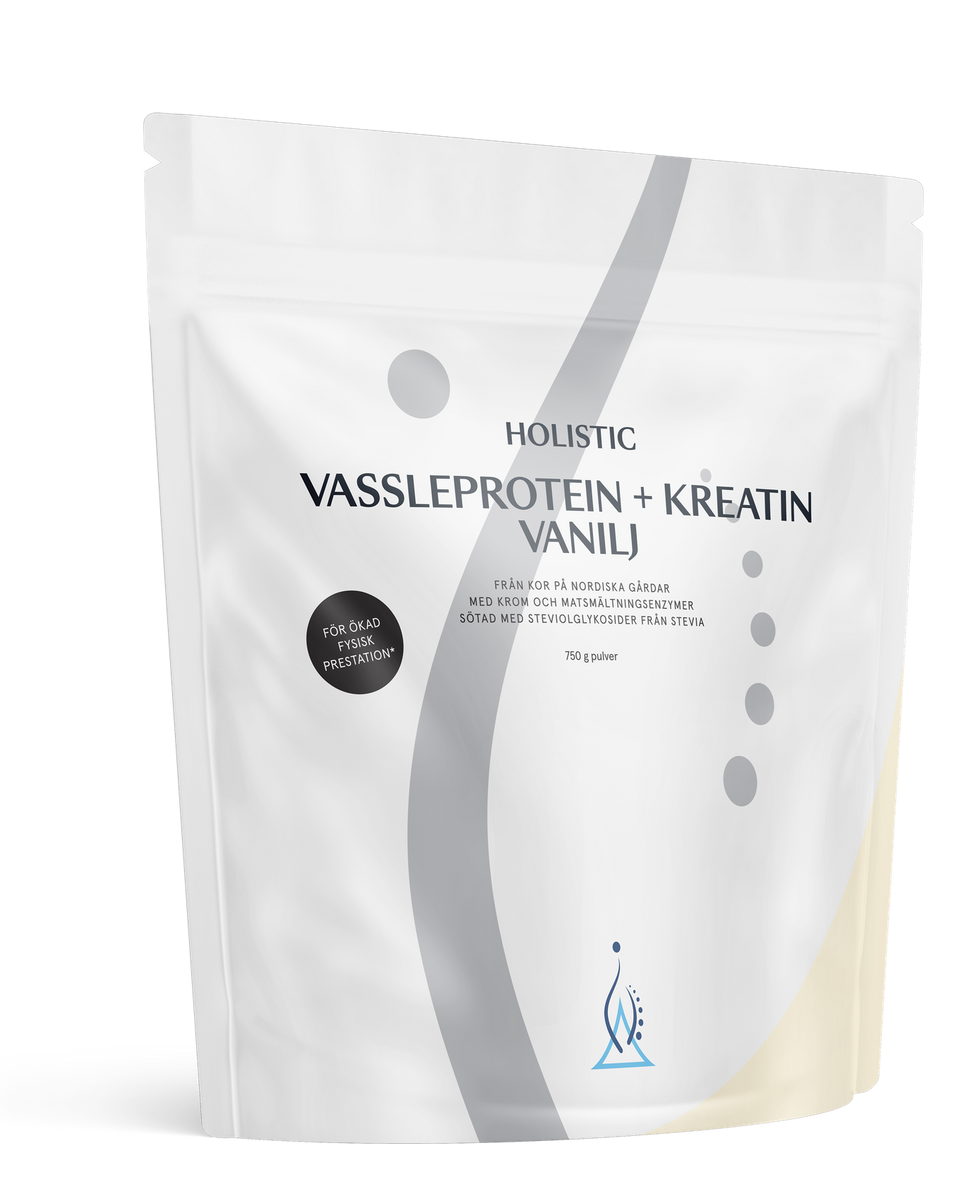 Holistic Vassleprotein, 750 g + kreatin vanilj