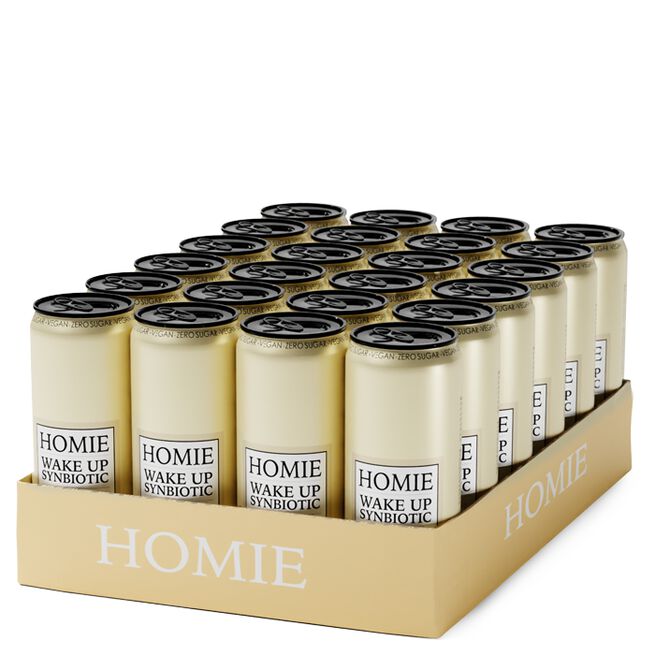 Homie life in balance 24 x Wake Up Synbiotic Funktionsdryck 330 ml Äpple och fläder