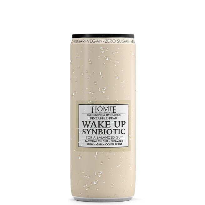 Homie life in balance 24 x Wake Up Synbiotic Funktionsdryck 330 ml Pineapple/Pear