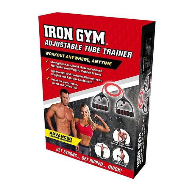 Iron Gym Justerbart Träningsband med Handtag