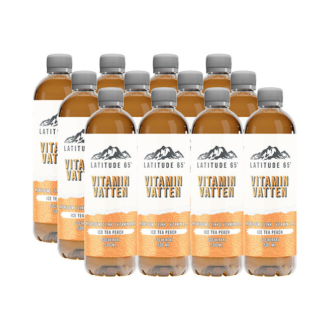 Latitude 65 12 x Latitude 65, Vitaminvatten, 500 ml Fläder/Citron