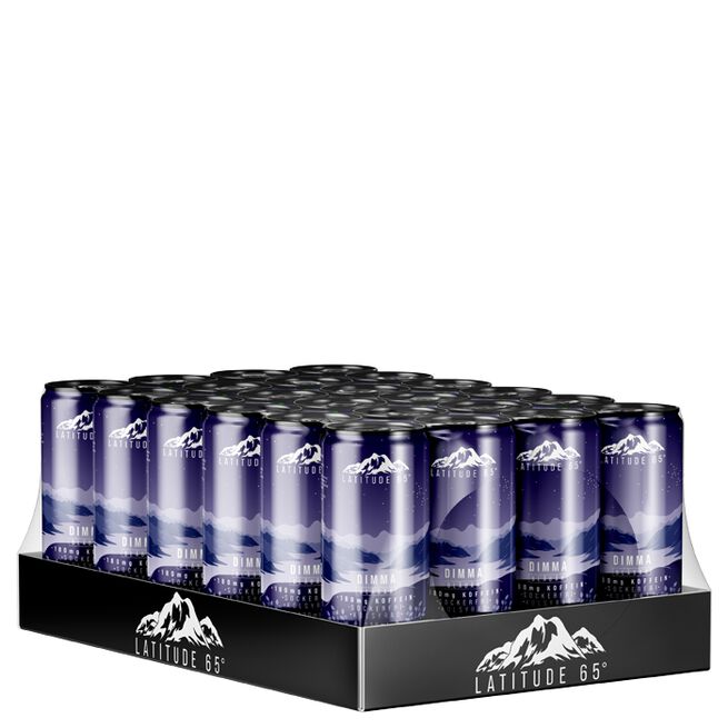 Latitude 65 24 x Latitude 65 Energidryck 330 ml Dimma - Blåbär