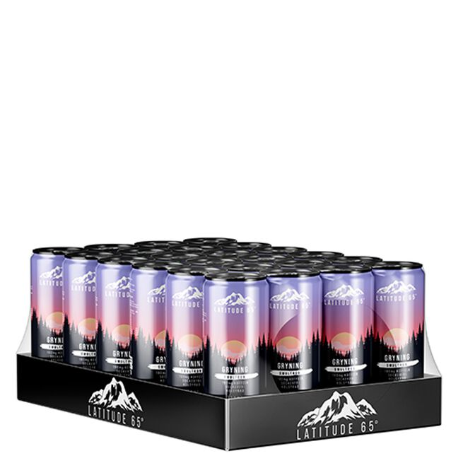 Latitude 65 24 x Latitude 65 Energidryck 330 ml Gryning - Smultron