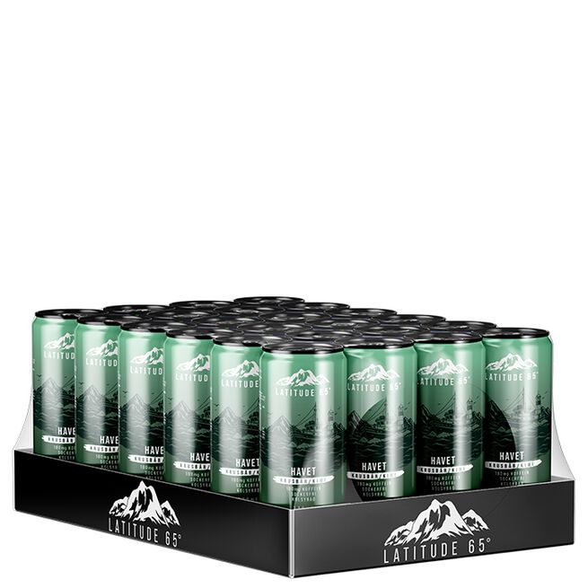 Latitude 65 24 x Latitude 65 Energidryck 330 ml Havet  - Krusbär/Kiwi
