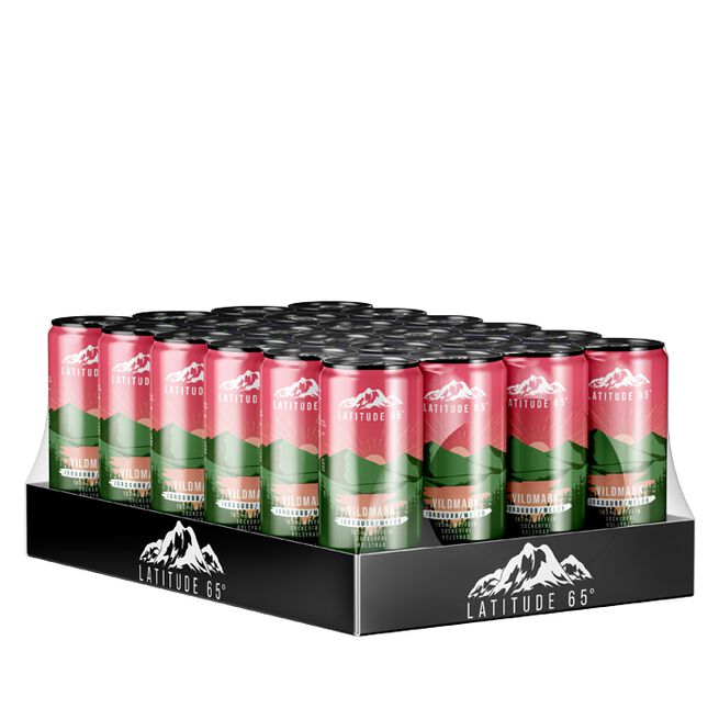 Latitude 65 24 x Latitude 65 Energidryck 330 ml Vildmark - Jordgubb/Melon