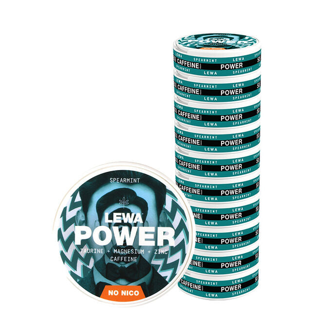 LEWA Of Sweden 10 x LEWA Functional Snus POWER Spearmint