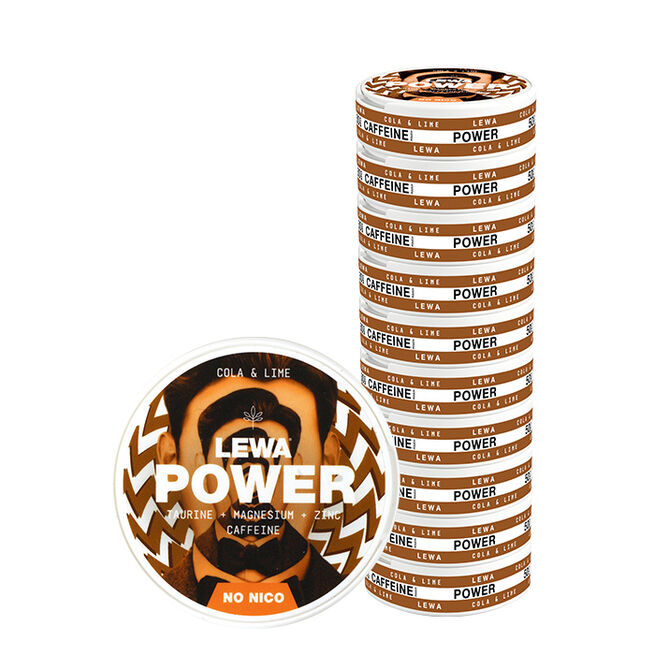 LEWA Of Sweden 10 x LEWA Functional Snus POWER Cola/Lime
