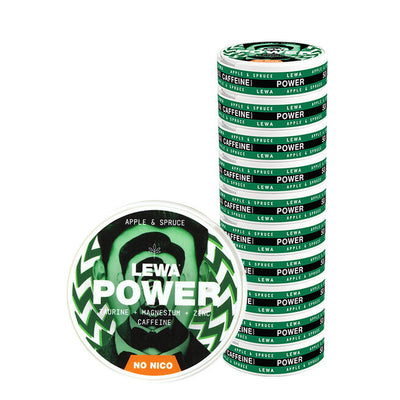 LEWA Of Sweden 10 x LEWA Functional Snus POWER Apple/Spruce (Granskott)
