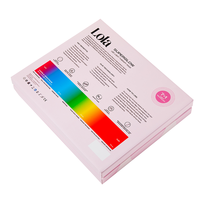 Lola Glow Led Ansiktsmask Rosa
